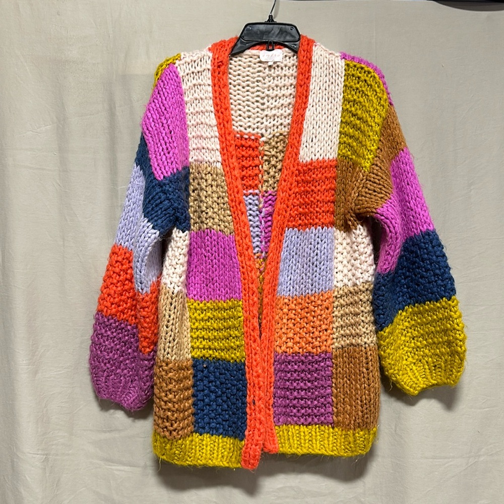 Entro Colorful Patchwork Cardigan